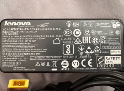 Lenovo 45W Laptop Charger (ADLX45DLC3A)
