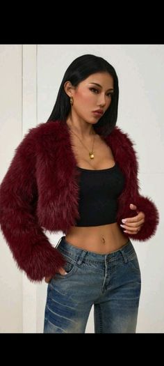 cropped fur jacket