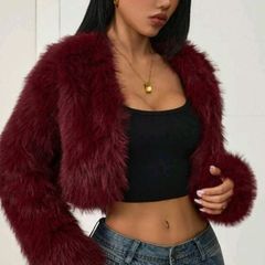 cropped fur jacket