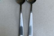 vintage pair of  Maria Tiscfein serving spoons