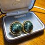 Vintage Green Earrings Image 2