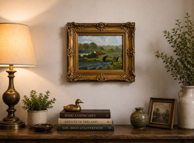 Robert B. Higgins (b. 1943) - Original Signed Irish Landscape Oil Painting