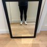 Black framed bevelled mirror Image 2