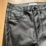 QUIZ Black Faux Leather Skinny Jeans, NEW size 6 Image 4