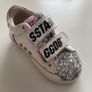 Golden Goose Toddler Glitter Old School Velcro Trainers Image 2