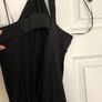 Black ASOS open back halter top Image 2