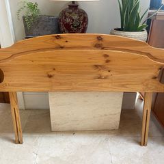 Good Solid Pine Double Bed Size Wooden Headboard - Can Deliver