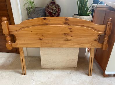 Good Solid Pine Double Bed Size Wooden Headboard - Can Deliver