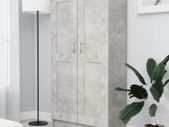 Book Cabinet Concrete Grey 82.5x30.5x150 cm Chipboard