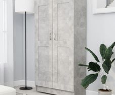Book Cabinet Concrete Grey 82.5x30.5x150 cm Chipboard
