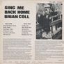 Brian Coll - Sing Me Back Home LP 1970 Image 2