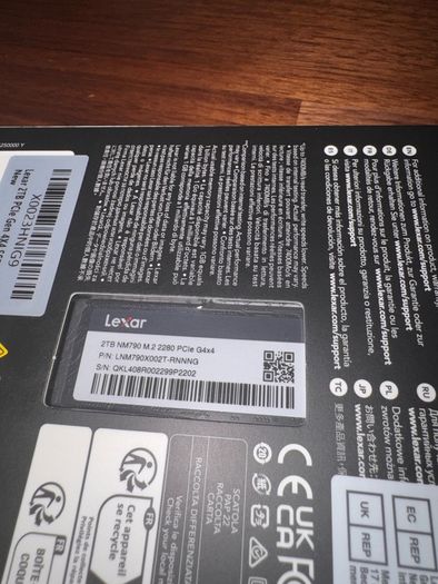 Lexar Nm790 2tb M.2 Ssd, Pcie Gen4x4
