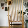 Mid century modern Danish rocking chair by Hans J Wegner date stamp 1966 Image 8