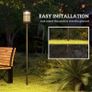 Set of Two 1.8m Traditional Style Solar Lamp Posts - Black Image 5