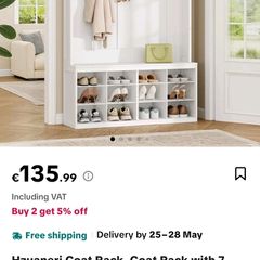 Coat & Shoe Rack