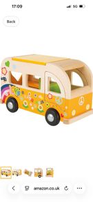 Wooden Toy Bus