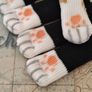 Cute Cat Paw Furniture Socks Floor Protectors Door Handle Covers Set of 5 Image 2
