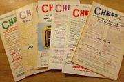 Bundle of vintage CHESS magazines