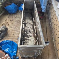 free garden planter free 1.9m x 40cm x 40cm stainless steel