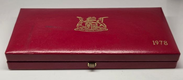 South Africa 1978 Proof Coin Set in Original Holder with COA