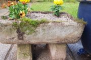 trough, reconstituted stone.