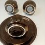 Vintage 70s Prinknash Abbey Pottery Condiment Set Image 5