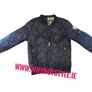 Women's black quilted short bomber jacket Image 9
