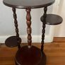 Vintage Mahogany Tiered Plant Stand Image 10