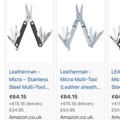 Leatherman Micra Multi Tool Fishing Camping DYI