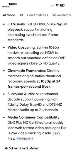 Philips Blu-ray/DVD Player + Movie Collection Bundle