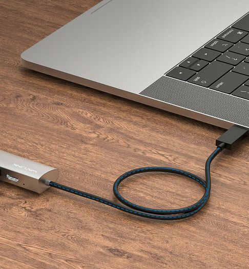 Wavlink USB-C Travel Universal Mini Dock Gigabit Ethernet/HDMI UHD 4K@60Hz (UHP3408) (Brand New/Warranty)