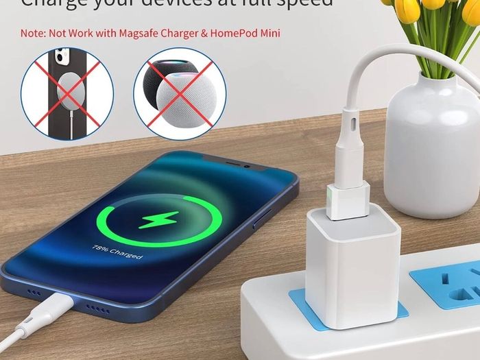4pcs Type C USB-C Female to USB Male Converter Charger Adapter iPhone Samsung