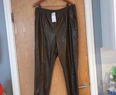 Primark  Faux Leather  Trousers.  S. XL - 18-20.  B.N.W.T.