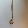 Mettle and Bloom Gold 14k plated Crescent Necklace Image 3