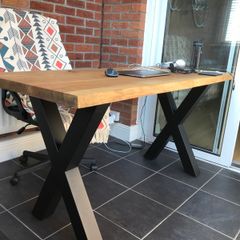 Solid Wood Live Edge Office + Computer + Work Table
