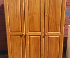 3 door pine wardrobe