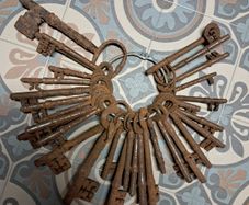 Large Collection of Antique Keys