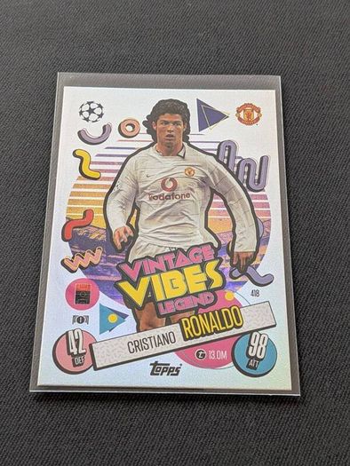 Cristiano Ronaldo Vintage Vibes Legend Topps Match Attax 24/25 #418