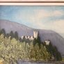 Vintage 1960s landscapes of ireland oil and handwoven tweeds picture K.C.Colohan framed Image 7
