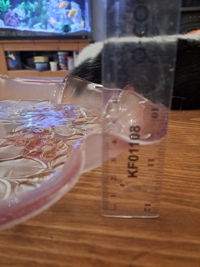 Large Mid-Century Frosted Art Glass Bowl