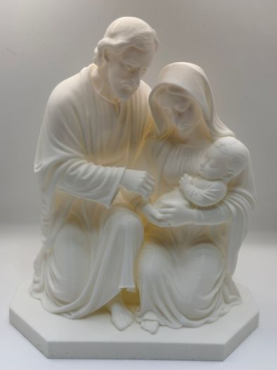 Holy Family lithophane lamp