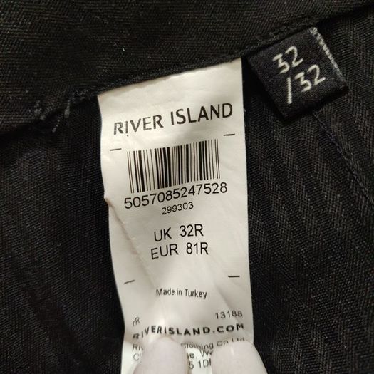 Light Grey Men Smart Slim fit Trousers, RIVER ISLAND