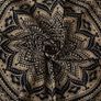 Gold Mandala Tapestry Bedroom Aesthetic Indie Wall Tapestry Hippie Room Decor Boho Tapestrys Trippy Small Tapestry Wall Hanging  Black Gold Wall Art 30x40 Inches Image 3