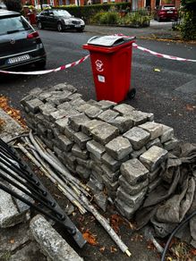Old limestone cobble