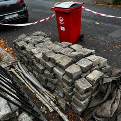 Old limestone cobble