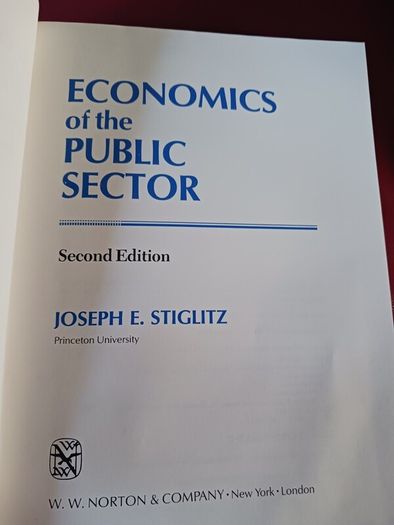 Joseph Stiglitz / Economics of the Public Sector/ 2nd edition/ 1988