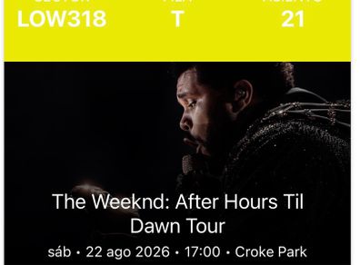 The weeknd