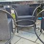Glass top garden table Image 8