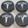 Tesla Model 3 Alloy Wheel Centre Caps Bolt Covers Set Grey Anthracite Image 4