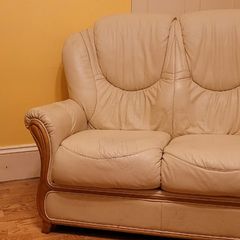 2 seater leather sofa
